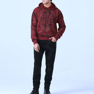 Algodón de alta calidad hecho con capucha de gran tamaño Fleece Drop Shoulder Blank Custom Men Hoodies para la venta - Product Image 6