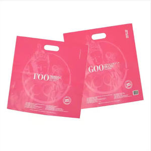 ถุงช็อปปิ้งพลาสติกกันน้ำมีโลโก้กระเป๋าช้อปปิ้งสำหรับขายปลีกพิมพ์ลายไดคัท - Product Image 1