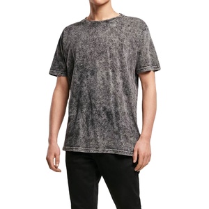 Camiseta de algodón 100% para hombre, Camiseta holgada estampada 2025 de alta calidad, aspecto más vendido, camiseta de lavado ácido para hombre, calidad Premium sólida - Product Image 6