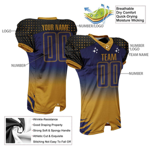 Uniforme y Camiseta de Fútbol Americano de Lujo, Diseño de Manga Corta, Logotipo Personalizado, Tela Resistente Antiarrugas, Venta al Por Mayor - Product Image 3