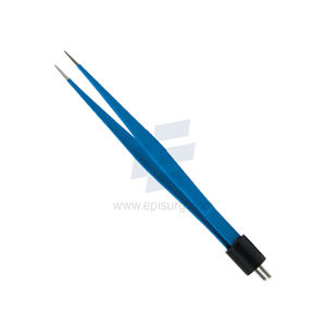 Instrumento electroquirúrgico de ajuste americano de dos pines Semkin de 14,0 cm, fórceps bipolares reutilizables de punta de 0,5mm para cirugía médica - Product Image 1