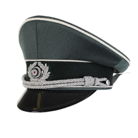 Casquette d'uniforme d'officier sur mesure de qualité supérieure Casquette professionnelle brodée à la main Fabricants de casquette personnalisée OEM