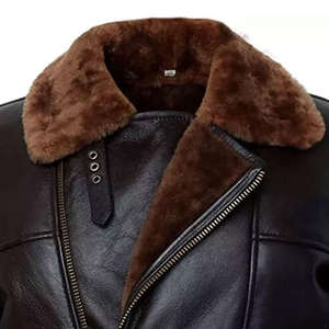 Chaqueta de Cuero Vacuno de Nuevo Diseño para Hombre, Transpirable, Informal para Invierno, la Más Vendida - Product Image 4