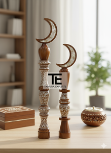 ของตกแต่งโต๊ะรูปพระจันทร์เสี้ยวทำมือศิลปะอิสลามของตกแต่งบ้าน - Product Image 3