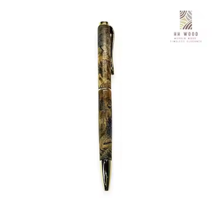 Stylo à bille en bois conçu par Burl Coffee pour cadeau et bureau avec une largeur d'écriture de 0.7mm - Product Image 2