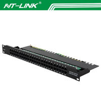 NETLINK 50 Port 6 p4c RJ11 1U 19 "Rack Mount telefono vocale Cat.3 Telecom Patch pannello con 110 / Kron / Dual IDC moduli