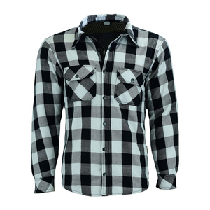 2025 dernier style prix abordable moto flanelle chemise avec doublure décontractée hommes chemise veste respirant avec le meilleur OEM - Product Image 5