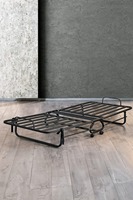 Lit pliant moderne en métal Marseille |   Lit d'appoint pliable portable, rangement facile, solution de sommeil confortable pour hôtel, école