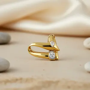 Bijou fin pour femme, pendentif et breloque en or plaqué diamant - Product Image 2