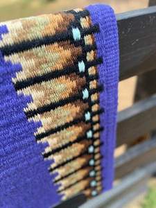 Couverture de selle en laine faite à la main de style occidental avec doublure en polycoton Performance robuste et confortable pour les cavaliers et les chevaux - Product Image 2