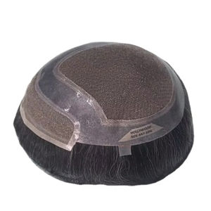 Toupee para Hombre Taz Hair, Peluca de Cabello Humano 100%, Densidad Cruda 60%-150%, Cabello Indio Remy, Resistente al Agua, Ondulado - Product Image 6