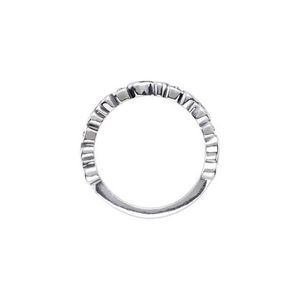 Stuller 14KY Fashionable Vintage Gold Plated <b>Ring</b> 50937:102P Stackable Inlay Number Shape Gift Jewelry - Product Image 2