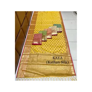 Hochwertiger neuer Bollywood-Designer Banarasi Silk Saree zum erschwing lichen Preis erhältlich