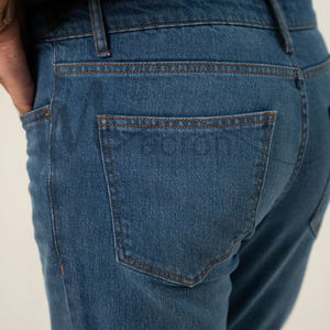 Best Quality Lightweight Customized Fit Casual <b>Denim</b> New Unique Design For Adult Breathable Men Straight Mid-Rise <b>Denim</b> Pants - Product Image 4