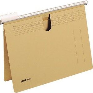 Leitz BETA <b>A4</b> Natural Brown Kraft Paper Hanging File <b>Folder</b> 250g/m - Product Image 1