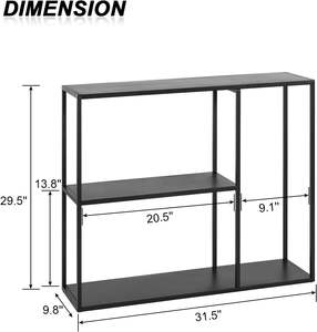 Estantería de Metal Negra: Librería Moderna de Acero Industrial DKP - Product Image 2