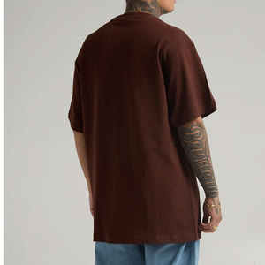 Shaka Wear hombres de peso pesado algodón camiseta de alta calidad a granel al por mayor hombres de gran tamaño barato logotipo personalizado 100% algodón camisetas - Product Image 6