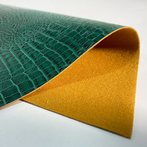 बांग्लादेश चेंगयुआन कस्टम इको फ्रेंडली 0.9 मिमी पु खरोंच प्रतिरोधी भ्रूण के चांदी के सोने के पैटर्न के लिए क्रोको नकली चमड़े के लिए - Product Image 2