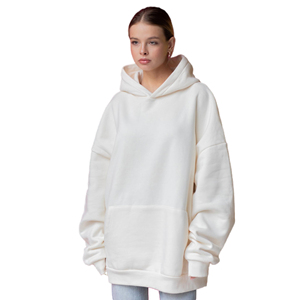 2025 New Arrival Women's Clothing 400 GSM <b>White</b> <b>Hoodie</b> Women Custom Fashion Design Pullover Baggy <b>Oversized</b> Women's Hoodies - Product Image 1