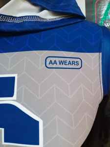 Short sans manches à sublimation personnalisée XXL pour hommes, ensemble de maillots, vêtements d'entraînement respirants pour adultes, jeunes, football américain grande taille - Product Image 6