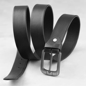 Ceinture en cuir personnalisée, ceintures en cuir de vache véritable de haute qualité avec boucle en acier respirante, fabrication directe au Pakistan - Product Image 5