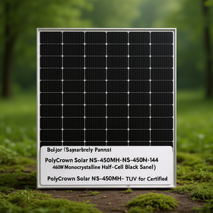Panneau solaire monocristallin demi-cellule noir PolyCrown Solar NS-450MH-144 460W certifié TUV - Product Image 3