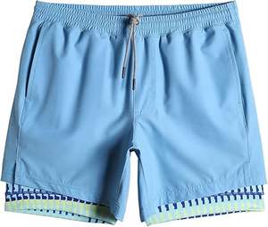 Shorts de basket-ball personnalisés en mesh brodé double couche, fabricant de shorts de sport classiques rétro - Product Image 1