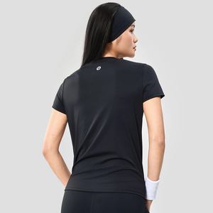 Camiseta Deportiva de Verano para Mujer, Diseño Estampado, Corte Ajustado, Nailon y Elastano, Secado Rápido y Anti-Pilling, OEM - Product Image 3