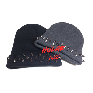 Bonnet en acrylique tricoté avec tête de mort de couleur personnalisée avec logo Bonnet d'hiver unisexe Jacquard pour le ski - Product Image 2