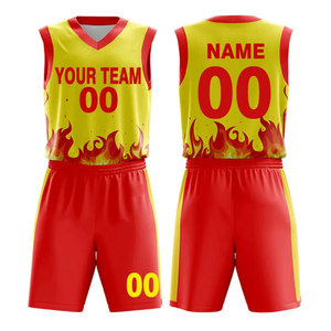 Uniformes de basket-ball conçus sur mesure de qualité supérieure vêtements de sport en gros imprimés à séchage rapide et respirants - Product Image 1