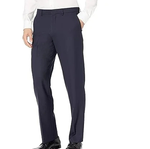 Pantalon large en toile bleu marine 100% coton écologique pour homme, coupe droite, décontracté, hiver, séchage rapide, coupe-vent, respirant, personnalisable - Product Image 5