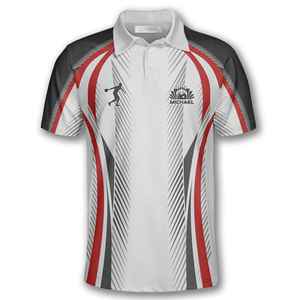 ชุดโบว์ลิ่งส่วนบุคคลที่มีรูปแบบการระเหิดผ้าระบายอากาศได้ดีทนทานเสื้อทีม unisex - Product Image 2