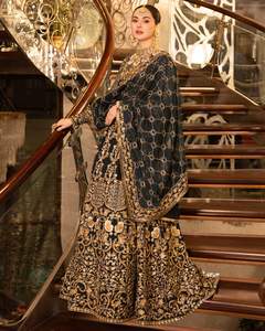 Lehnga choli สำหรับผู้หญิงขายส่ง0110ชุดปาร์ตี้งานแต่งงานมีหลายสีปักลายสำหรับผู้หญิง - Product Image 6