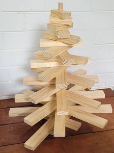 CET ARBRE DE NOËL DÉCORATION ÉCOLOGIQUE CADEAU FAIT MAIN Arbre en bois ornemental Fabriqué en cerisier un arbre pour toute saison - Product Image 2