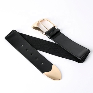 <span class=keywords><strong>Ceinture</strong></span> <span class=keywords><strong>Femme</strong></span> Polyvalente en PU avec Taille Élastique et <span class=keywords><strong>Boucle</strong></span> Ardillon - Product Image 3