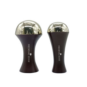 Premium Kansa Wand Palm Grip Combo en tamaños medianos grandes Original Indian Factory Handheld Wand para el alivio muscular de la piel brillante - Product Image 1