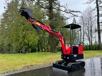 LIVRAISON GRATUITE VICSEC VC13 MINI EXCAVATRICE HYDRAULIQUE 13HP LAME DE REMPLISSAGE ARRIÈRE BUCKET AVEC DENTS Pouce manuel EPA CE Hydraulique auxiliaire