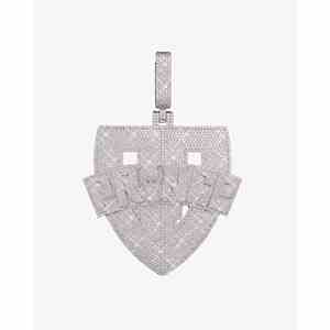 จี้และชาร์มทองคำ 14K ประดับโมอิสซาไนต์ PRINCE พร้อมโลโก้สั่งทำพิเศษ ดีไซน์เฉพาะตัว - Product Image 5