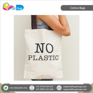 Bolsas de Compra al por Mayor de Buena Calidad, Multiusos, con Estampado, de Algodón Reciclado, 100% Algodón, Provenientes de la India. - Product Image 5