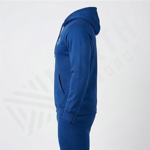 New Men Winter Tracksuit Custom <b>Hoodie</b> 100% Cotton Breathable Fabric Customized Logo Lightweight <b>Running</b> Outdoor Sport Set - Product Image 3