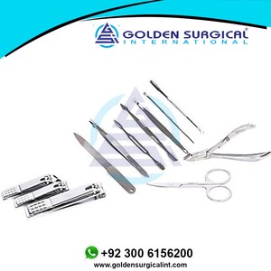 Kit de manucure et pédicure, coupe-ongles |   Kit de toilettage professionnel, outils pour les ongles avec étui de voyage luxueux, vente en gros - Product Image 2