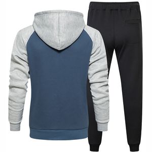 Ensemble de survêtement 2 pièces pour homme, nouvelle conception, grande taille, imprimé uni, respirant, en polaire, pour le sport de plein air - Product Image 5