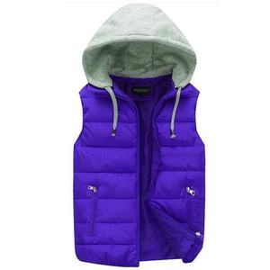 Chaleco Acolchado Unisex, Chaqueta sin Mangas con Capucha, Resistente al Viento, con Logotipo Frontal, para Uso Casual, Trabajo, Viajes y Actividades al Aire Libre - Product Image 2