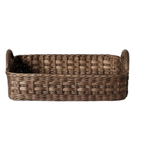 Bandeja rectangular con asa de acero al por mayor bandeja organizadora de cocina y hogar de la mejor calidad bandeja de mimbre vendedor superior - Product Image 3