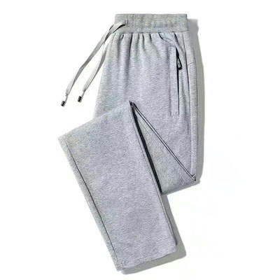 Straight zipper light gray  [velvet version]