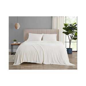 Funda nórdica de algodón blanco de grado hotelero con sábana plana de estilo liso Juego de sábanas desechables - Product Image 5