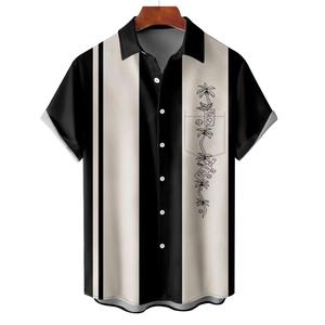 Kivotech เสื้อเชิ้ตแขนสั้นผู้ชายสไตล์ฮาวายสำหรับฤดูร้อนสินค้ามาใหม่มีลายพิมพ์ซับลิเมตป้องกันรอยยับ - Product Image 1