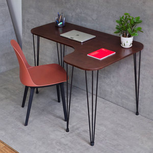 L-Shaped <b>Desk</b> (120x80cm) and Harmoor CB68197 Plastic Chair Combo Set for <b>Computer</b> Use - Product Image 2