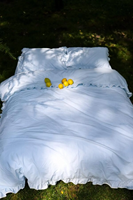 Housse de couette en coton 400TC faite à la main, écologique, avec un design simple à volants, artisanat tissé, couleurs et tailles personnalisées