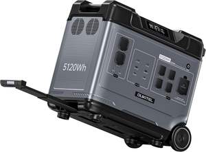 Nouvelle station d'alimentation portable OUKITEL P5000 de qualité supérieure, 5120 Wh avec 2 panneaux solaires de 400 W, générateur solaire LiFePO4 de 2200 W, 5 prises CA - Product Image 3